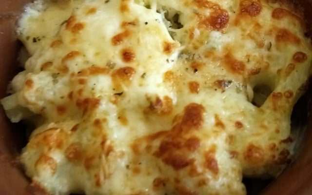 Couve-flor gratinada