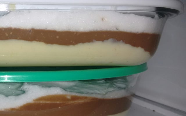 Pavê de três cremes