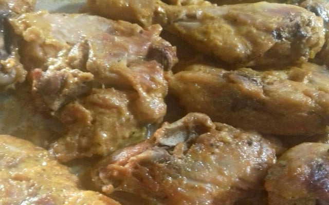 Frango assado com requeijão