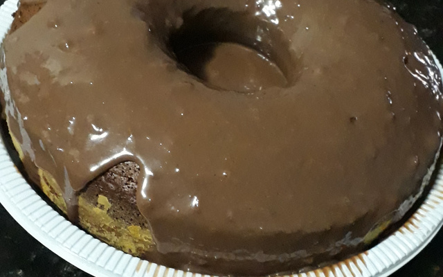 Bolo de chocolate com aveia