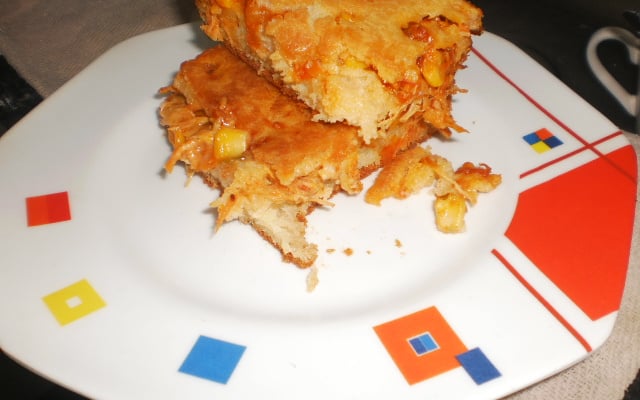 Torta de frango com requeijão