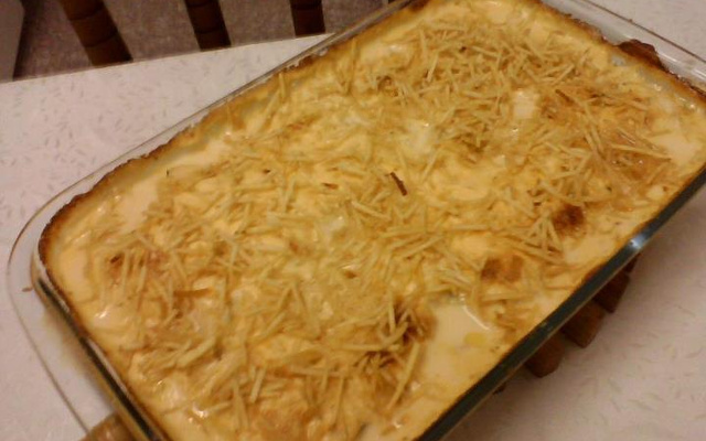 Filé de frango com creme de milho