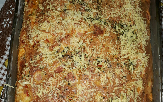 Torta rápida de salsicha