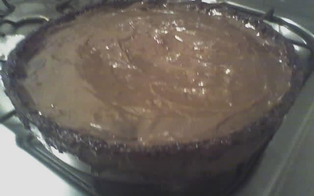 Bolo gelado  de chocolate com whisky