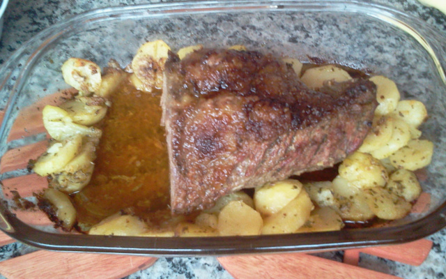 Picanha no alho e sal grosso