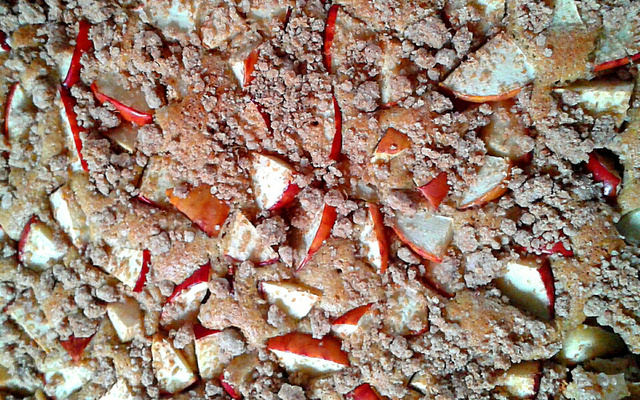 Cuca integral de maçã