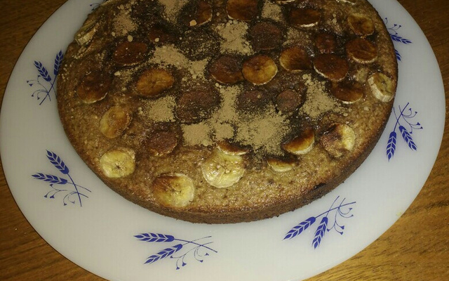 Bolo integral de banana com aveia
