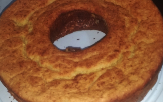 Bolo de aipim cozido tia Helena