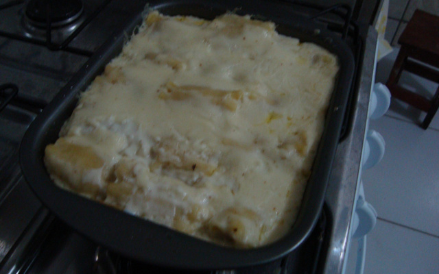 Canelone de massa de Lasanha