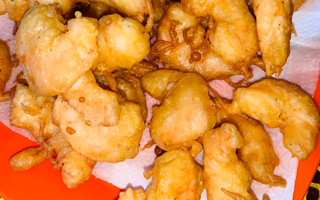 Camarão empanado à chinesa