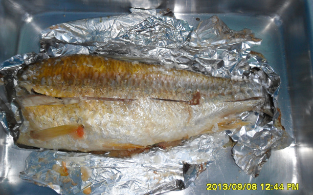 Peixe de forno recheado