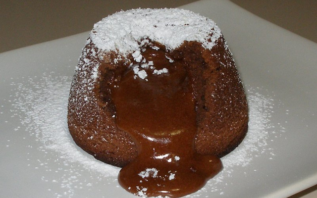 Tortino de chocolate derretido