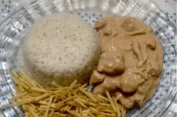 Estrogonofe de microondas