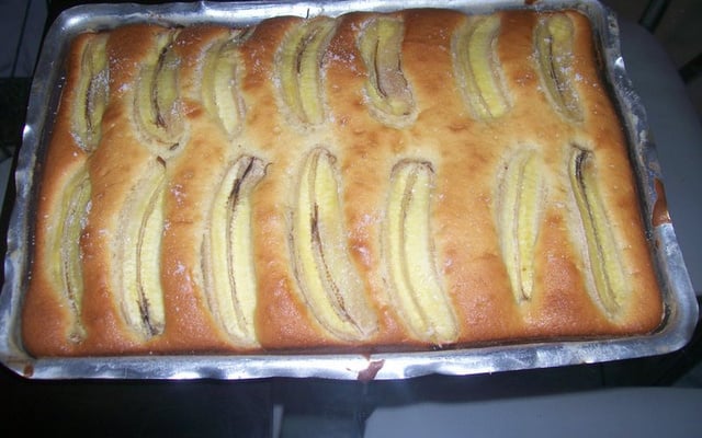Bolo de banana com goiabada