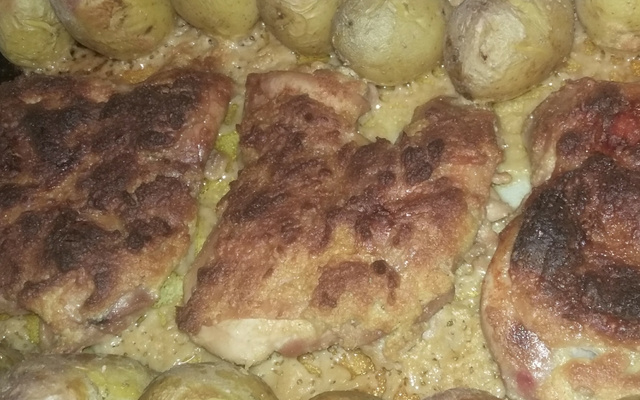 Coxa de frango crocante