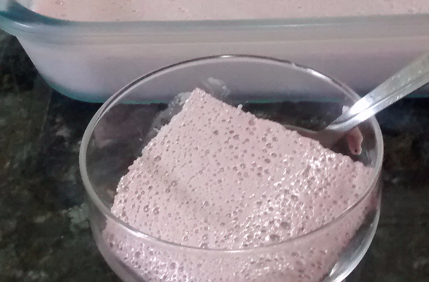 Mousse de suco de uva integral