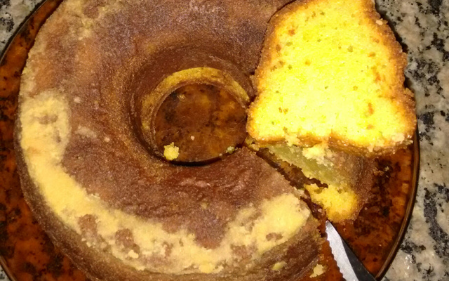 Bolo de milho no liquidificador