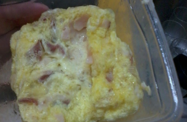 Ovo frito no microondas