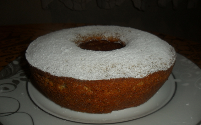 Bolo de aveia com banana
