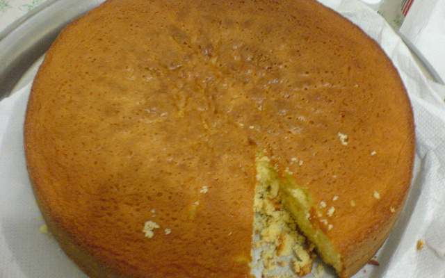 Bolo de trigo delícia para comer com café