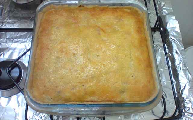 Quiche fácil de queijo e cebola