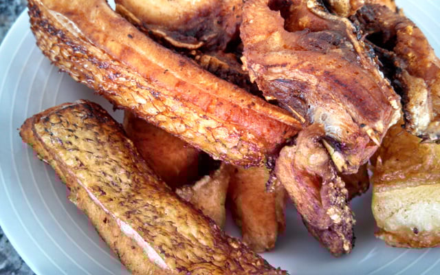Costelas de caranha frita