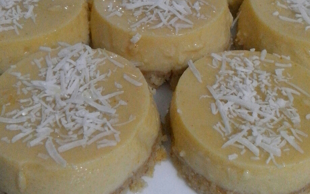 Mini pudim de paçoca