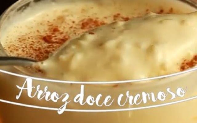 Arroz doce cremoso da Taquette