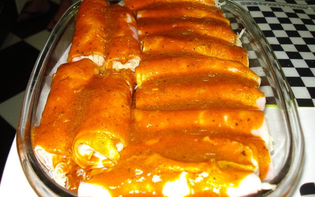 Canelone Invertido de cabelinho de anjo