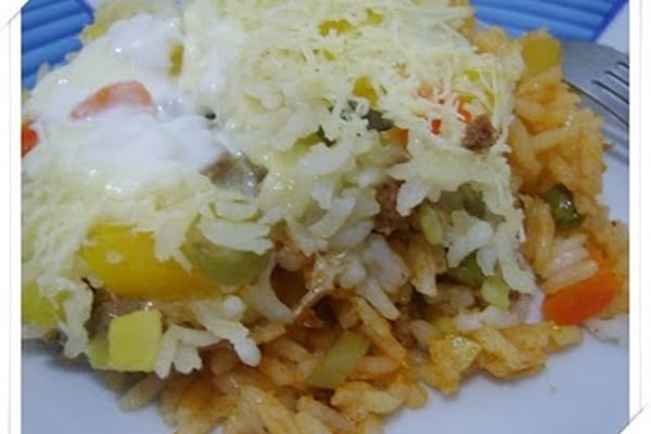 Arroz à bolonhesa