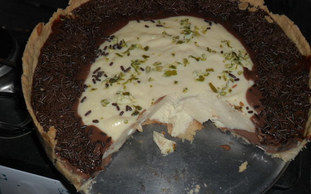 Torta de limão com chocolate da Dani