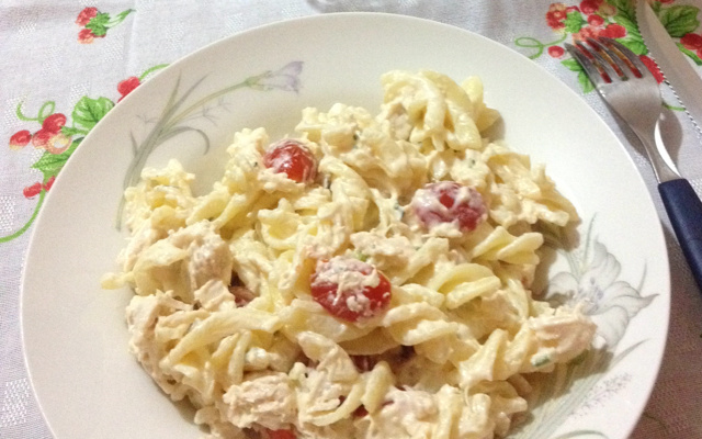 Penne ao molho Alfredo