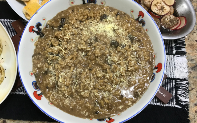 Risoto de funghi secchi supergostoso