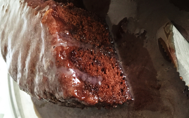 Bolo de chocolate de microondas