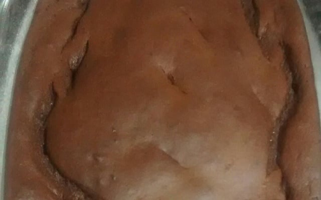 Bolo de cacau e biomassa de banana verde