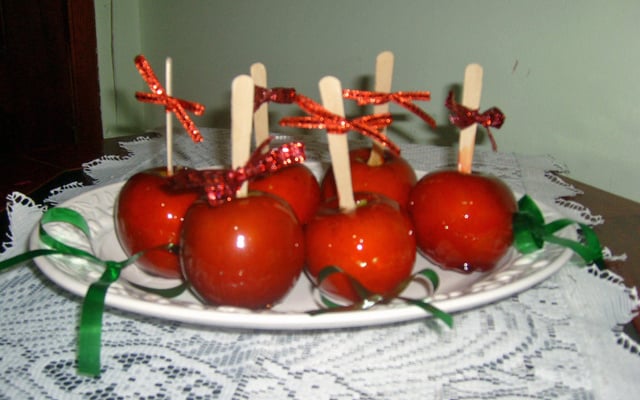 Maçã do Amor de Cristal