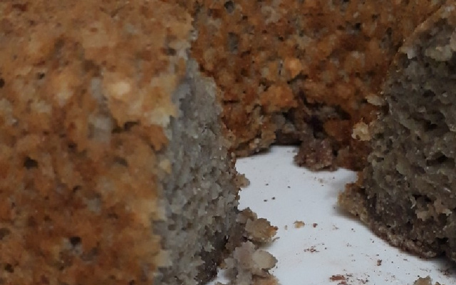 Bolo de banana com quinoa