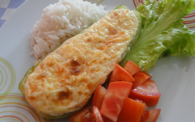 Abobrinhas recheadas