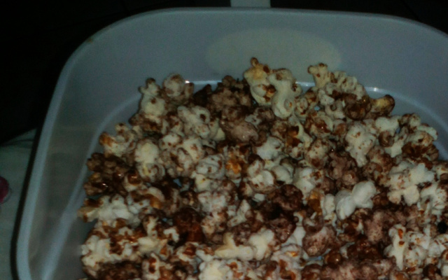 Pipoca doce igual do pipoqueiro