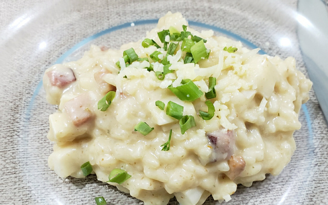 Risoto de palmito cremoso