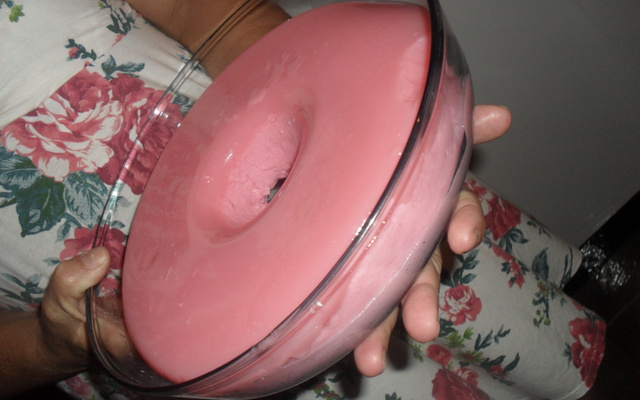 Mousse fácil de morango