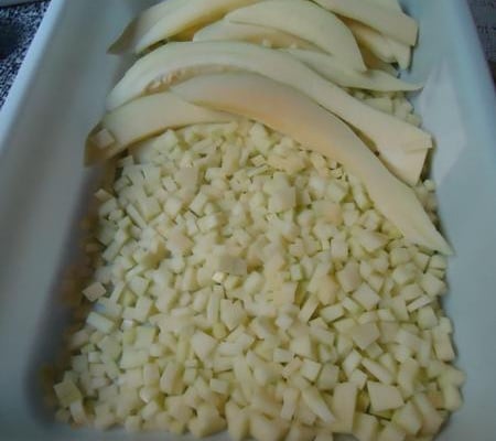 Picadinho de mamão verde