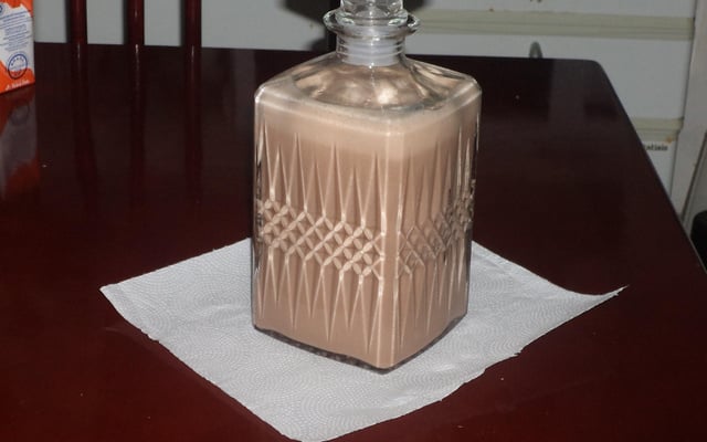 Licor de chocolate cremoso