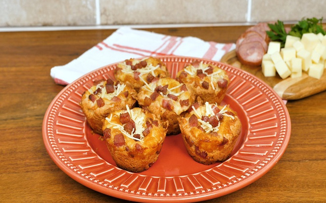 Cupcake salgado sabor pizza