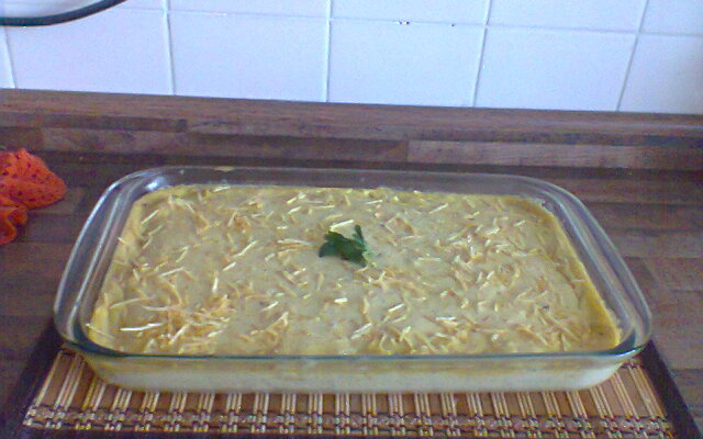 Frango com creme de milho