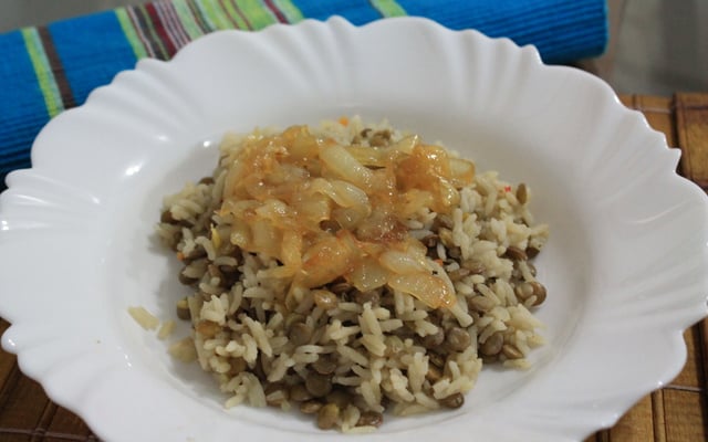 Arroz com Lentilha à moda Síria
