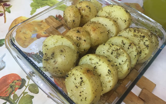 Batata assada no forno