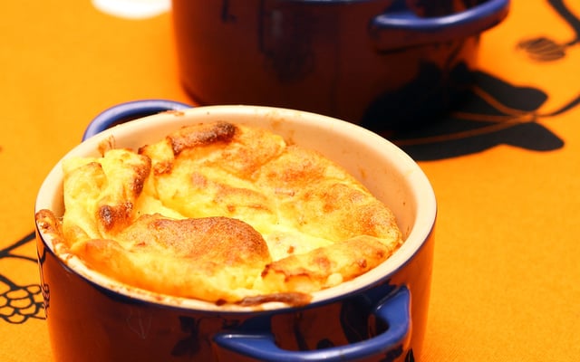 Souflé de queijo no liquidificador