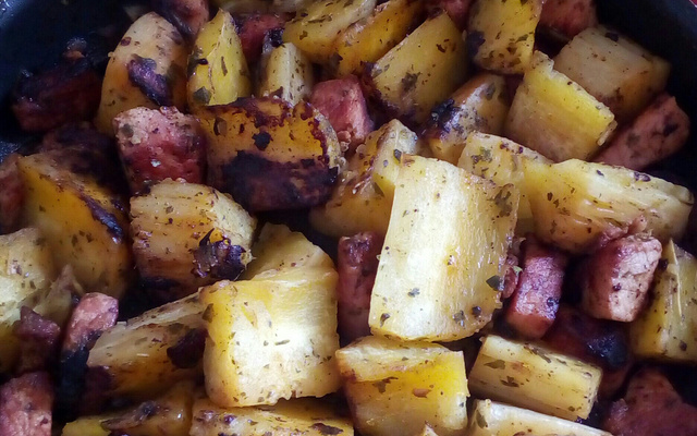 Carne de porco covarde (vem acompanhada)