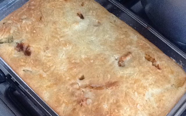 Torta de queijo e brócolis